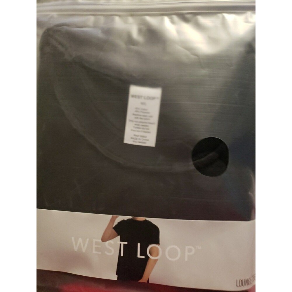 West Loop Men’s Lounge Tee Black Size Medium /Large